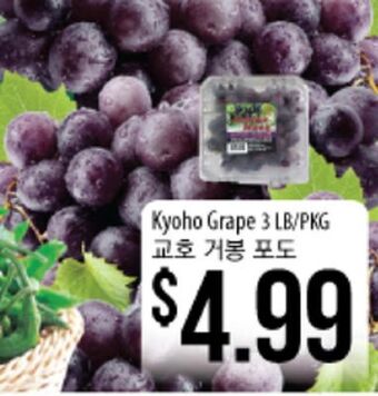 Hmart Kyoho grape offer