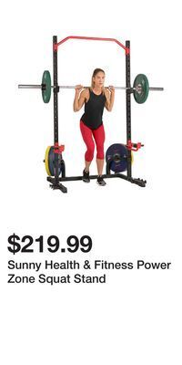Sunny health & fitness power zone squat stand