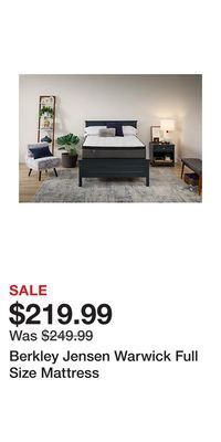 BJ’s Berkley jensen warwick full size mattress offer