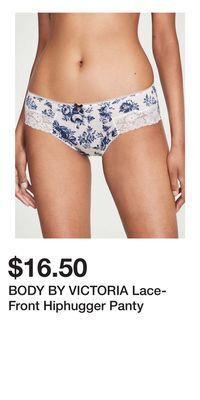Victoria's Secret Body by victoria lace-front hiphugger panty offer