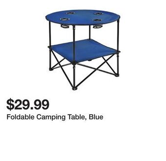 Harbor Freight Tools Foldable camping table, blue offer