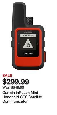Cabela's Garmin inreach mini handheld gps satellite communicator offer