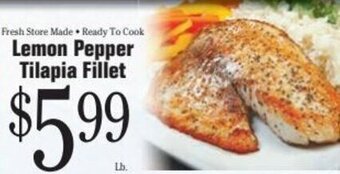 Morton Williams Lemon Pepper Tilapia Fillet offer