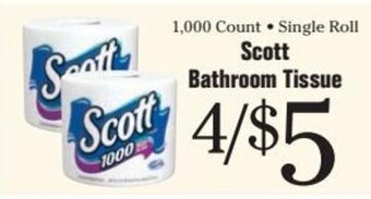 Morton Williams Scott Bathroom Tissue offer