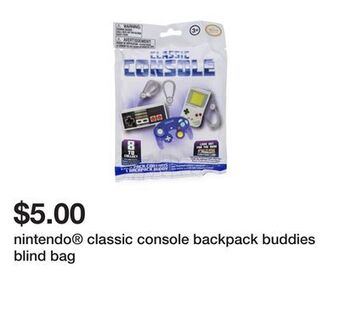 Nintendo classic console backpack buddies blind bag