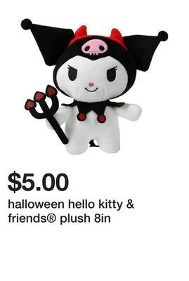Five Below Halloween hello kitty & friends plush 8in offer