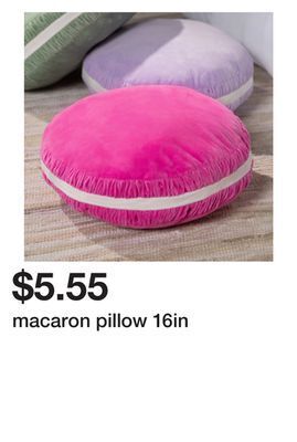 Five Below Macaron pillow 16in offer