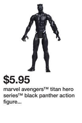 Five Below Marvel avengers titan hero series black panther action figure doll 12in offer