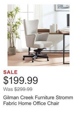 Costco Gilman creek furniture stromm fabric home office chair offer