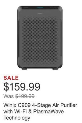 Costco Winix c909 4-stage air purifier with wi-fi & plasmawave technology offer
