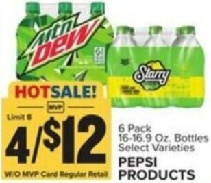 Food Lion PEPSI PRODUCTS offer