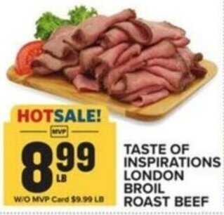 Food Lion TASTE OF INSPIRATIONS LONDON BROIL ROAST BEEF offer