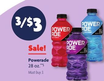 Family Dollar Powerade offer