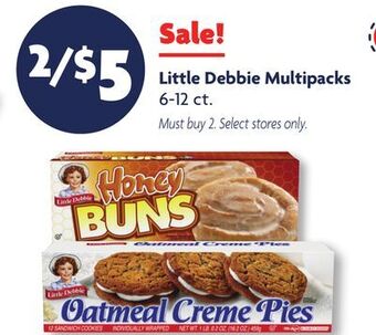 Family Dollar Little debbie multipacks offer