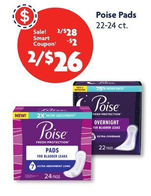 Family Dollar Poise pads offer
