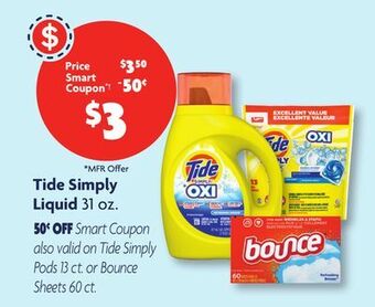 Family Dollar Tide simply liquid offer