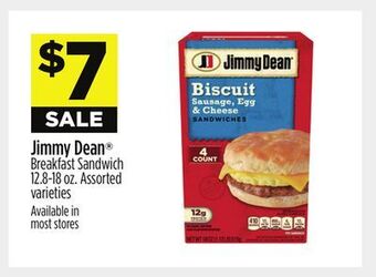 Dollar General Jimmy dean breakfast sandwich offer