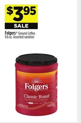 Dollar General Folgers ground coffee offer