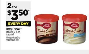 Dollar General Betty crocker frosting offer