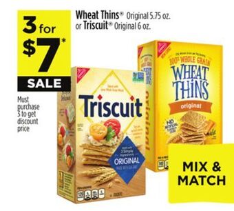 Dollar General Wheat thins or triscuit offer