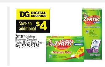 Dollar General Zyrtec offer