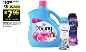 Dollar General Downy liquid fabric softener offer
