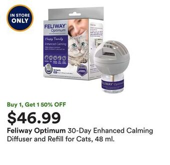 Petco 30-day enhanced calming diffuser and refill for cats, 48 ml offer