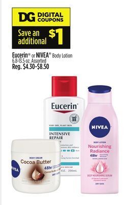 Dollar General Eucerin or nivea offer