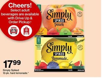 Target Simply spiked 12-pk. hard lemonade offer