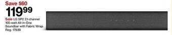 Target Lg sp2 2.1-channel 100-watt all-in-one soundbar with fabric wrap offer