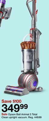 Target Dyson ball animal 3 total clean upright vacuum offer