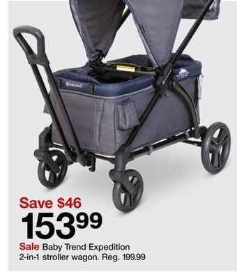 Target Baby trend expedition 2-in-1 stroller wagon offer