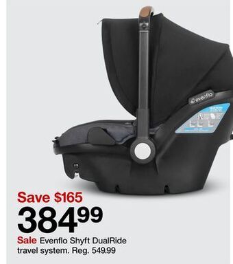 Target Evenflo shyft dualride travel system offer