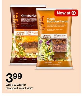 Target Good & gather chopped salad kits offer