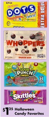 Dollar Tree Halloween candy favorites offer