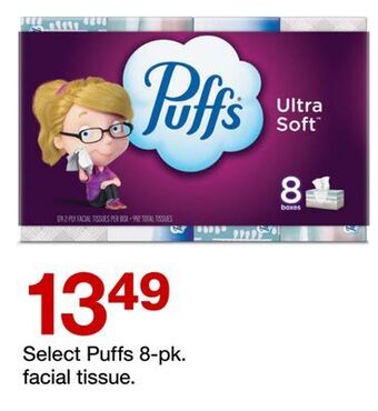 Target Select puffs 8-pk. facial tissue offer