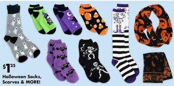 Dollar Tree Halloween socks, scarves & more! offer