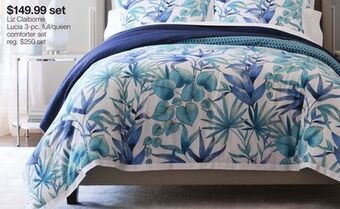 JC Penney Liz claiborne lucia 3-pc. full/queen comforter set offer