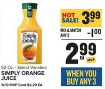 Food Lion SIMPLY ORANGE JUICE offer