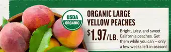 Central Market Organic Large Yellow Peaches offer