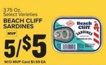 Food Lion BEACH CLIFF SARDINES offer