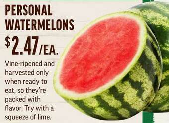 Central Market Personal Watermelons offer