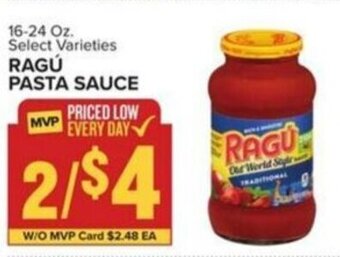 Food Lion RAGÚ PASTA SAUCE offer