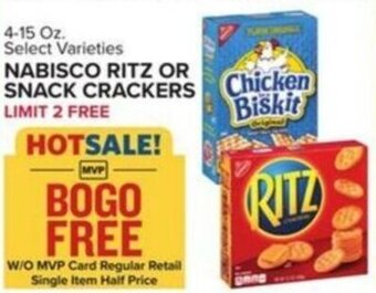 Food Lion NABISCO RITZ OR SNACK CRACKERS offer