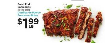Food 4 Less Fresh Pork Spare Ribs offer