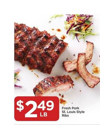 Food 4 Less Fresh Pork St. Louis Style Ribs offer