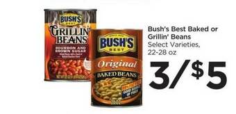 Food 4 Less Bush's Best Baked Or Grillin' Beans offer
