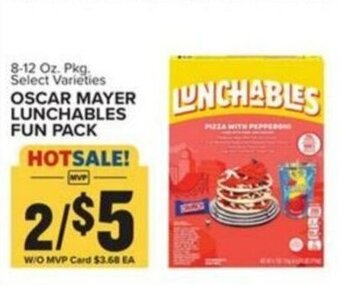 Food Lion OSCAR MAYER LUNCHABLES FUN PACK offer
