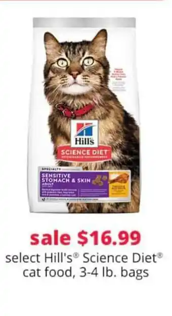Hill's Science Diet Cat Food, 3-4 Lb. Bags