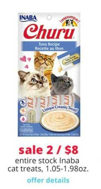 Pet Smart Inaba Cat Treats offer